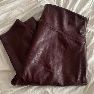 Spanx Patten Leather Leggings